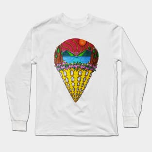 Cool Mint Ice Cream Long Sleeve T-Shirt